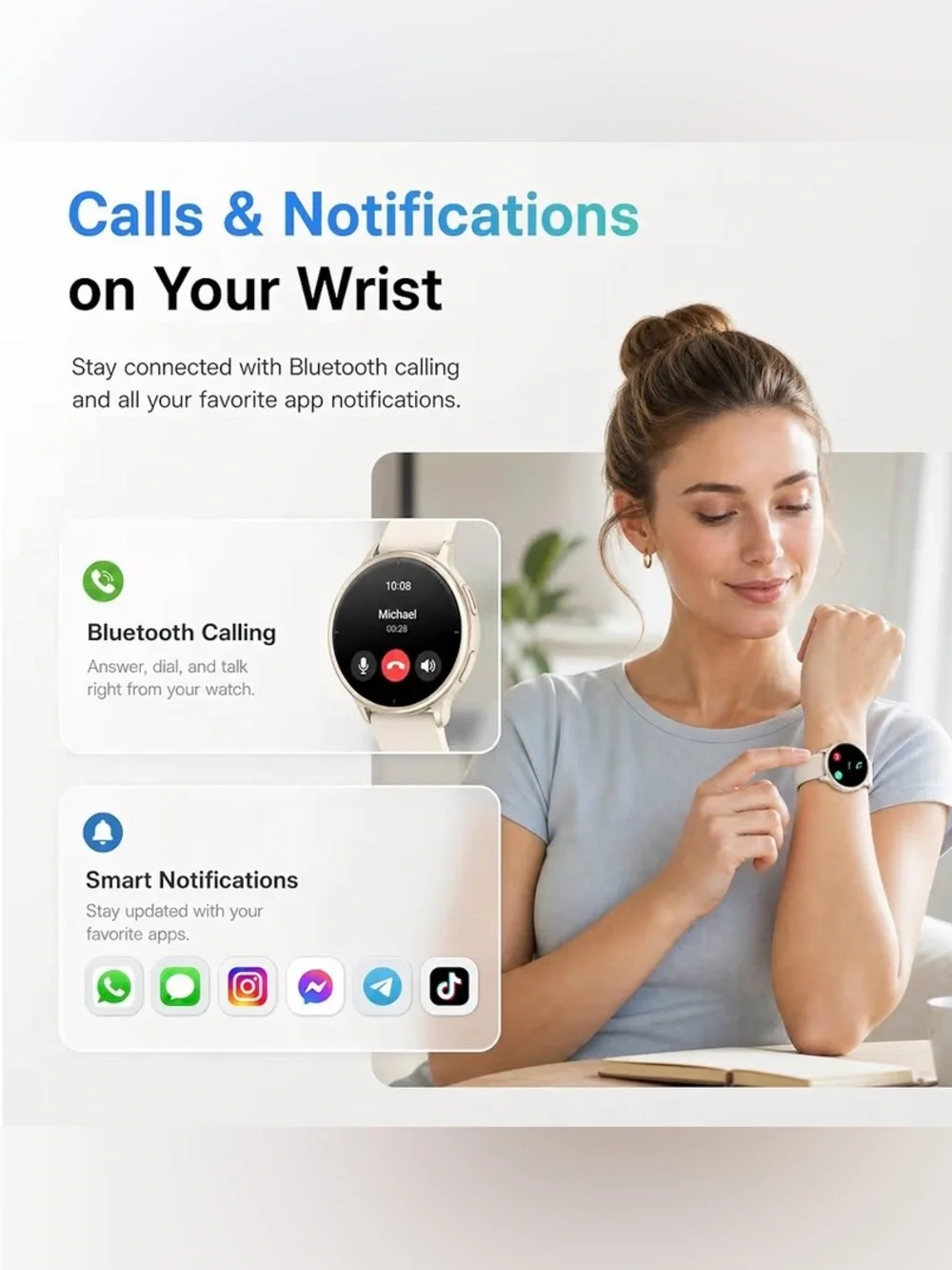 Smart Watch for Women (Answer/Make Call)